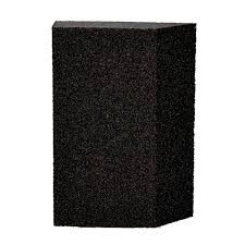 7000000570 SANDING SPONGE 1/2IN MED 250/CS3-3/4 X 4-3/4 X 1/2 ABR 2 SIDES BLACK