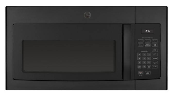 JVM3160RFSS GE 1.6 CU. FT. OTR MICROWAVE OVEN BLACK
