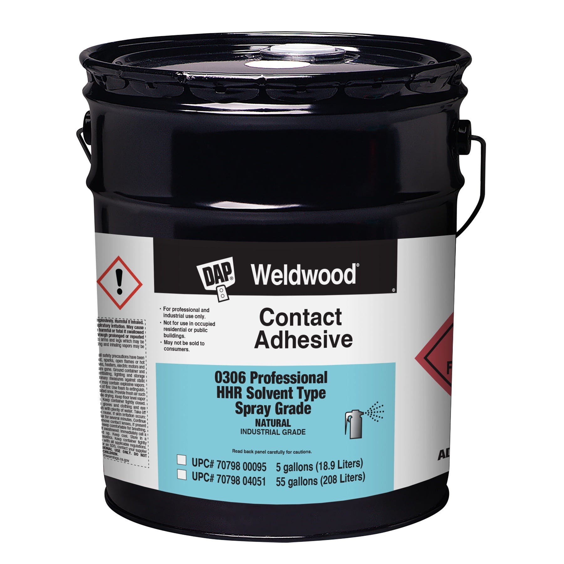 Dap 70798 00234 Weldwood Landau Top & Trim High Heat Resistant Contact Cement Natural 5 Gallon pail