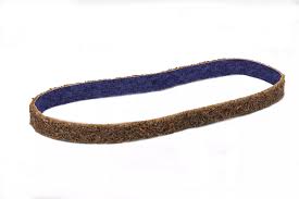 7100033217 Scotch-Brite™ Durable Flex Low Stretch Belt, DF-BL, A/O Fine, 1/4 in x 18 in