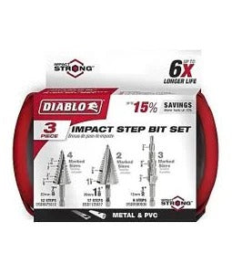 DSDS003 Impact Step Drill Bit Set (3-pc)