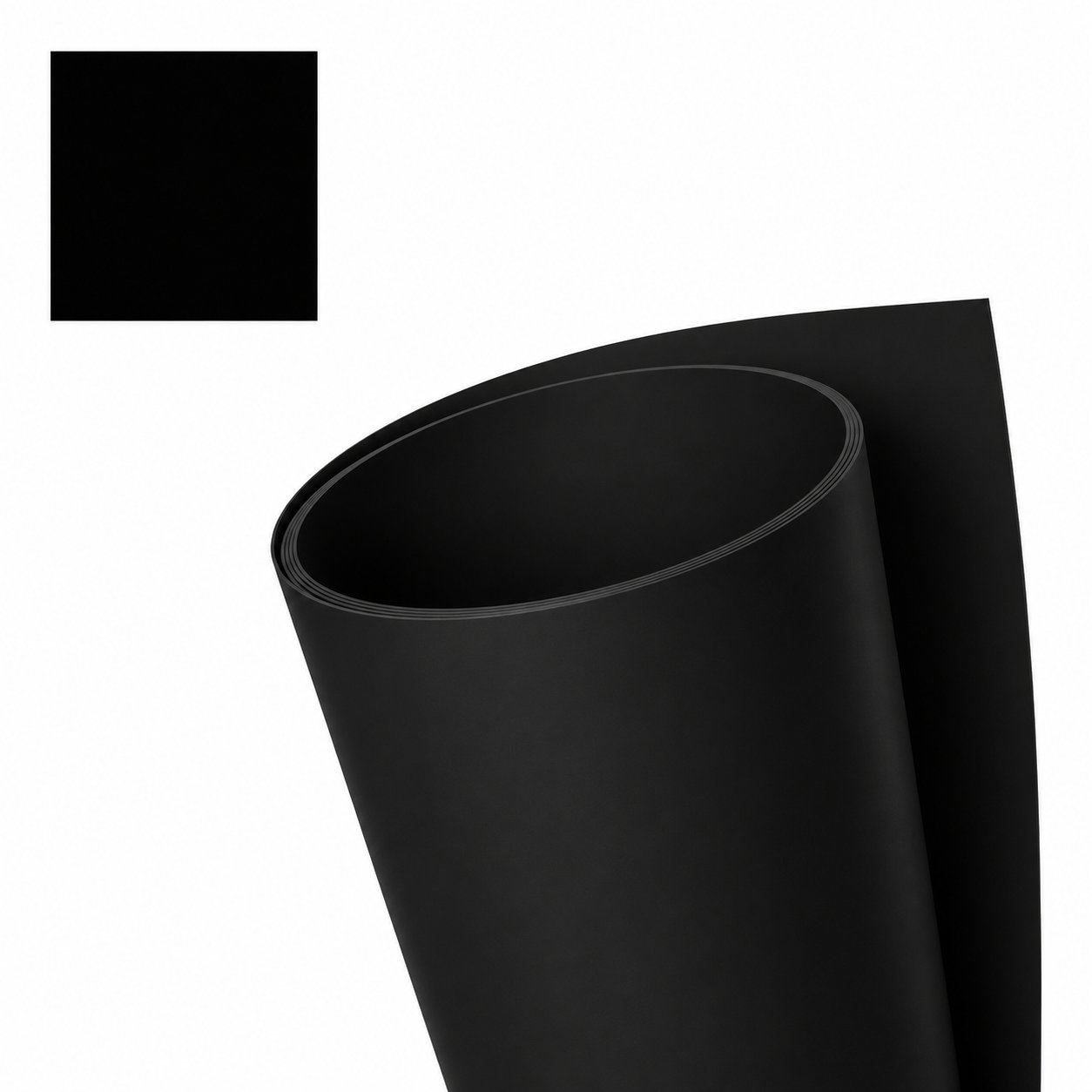 PVC TRIM COIL 24X50FT 518 BLACK .019 THICKNESS TEXTURED