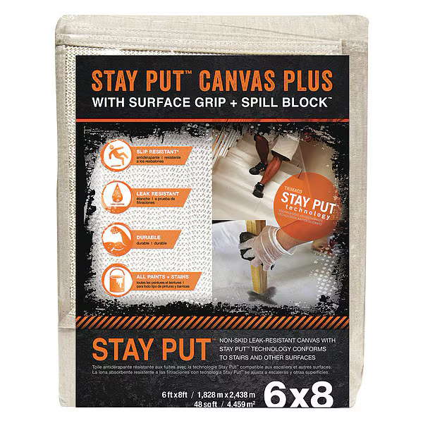 04329 STAY PUT PLUS SLIP RESISTANT CANVAS DROPCLOTH