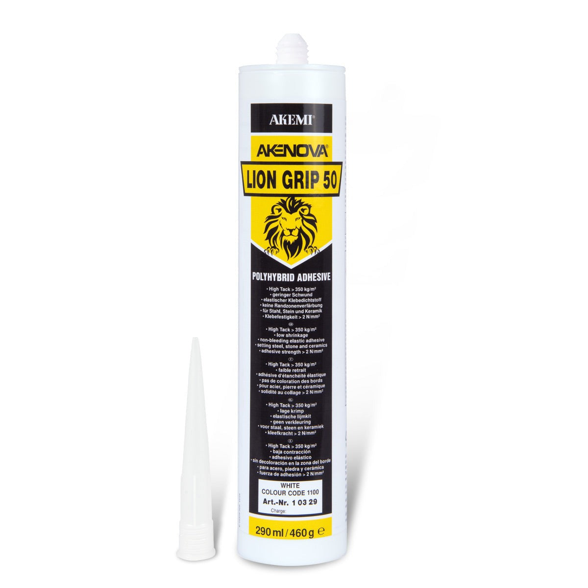 NOVA.10329 AKEMI AKENOVA LION GRIP 50 WHITE CC1100 290ML