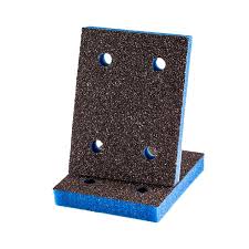 P-105599 EKASILK PLUS 1 / 2 IN. SPONGE 3"X 4" COARSE 4 HOLES HOOK & LOOP SANDING PA