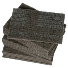 7100089226 SCOTCH-BRITE™ HAND PAD 7448, HP-HP, SIC ULTRA FINE, GRAY, 6 IN X 9 IN