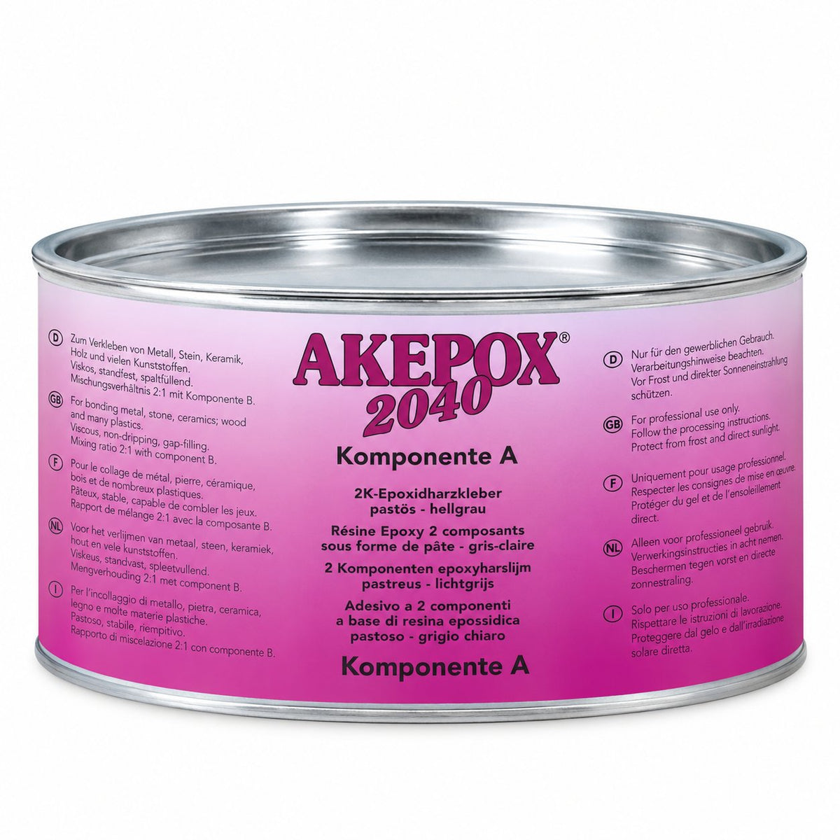 EPOX.11652 Akemi 2040 Component A 2.5 kg can 6/CS
