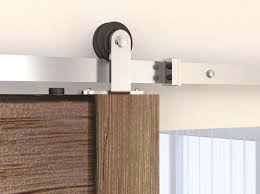 FTST-SN-6 6FT BARN DOOR SATIN NICKEL FLAT TRACK KIT