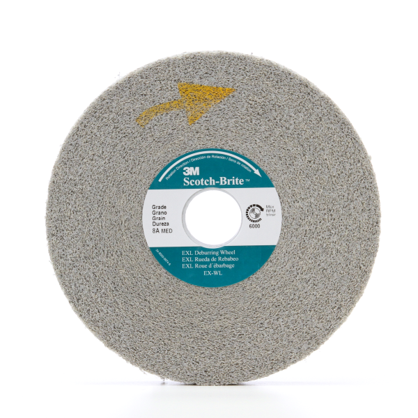 7000000737 SCOTCH-BRITE EXL DEBURRING CONVOLUTE WHEEL, XL-WL, 9S FINE, 6 IN X 1 IN X 1 IN