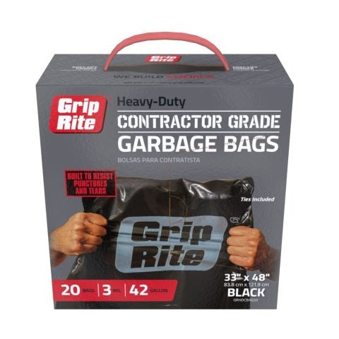 GC-GRHDCBAG20 GRIP RITE HEAVY DUTY 3MIL