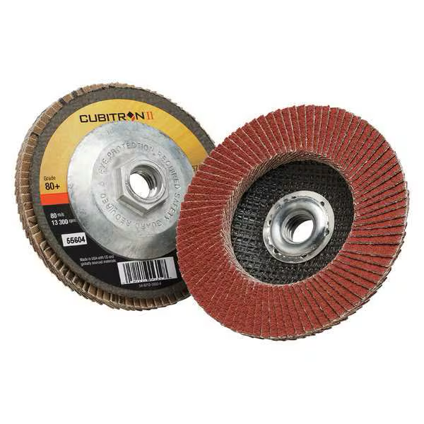 7100032505 967A FLAP DISC  80+ T27 QUICK CHANGE, 4-1/2 IN X 5/8"-11