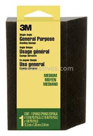 7100101551 CP041ESF GP SANDING SPONGE 24/CSSINGLE ANGLE, 2-7/8IN X 4-7/8IN X 1IN
